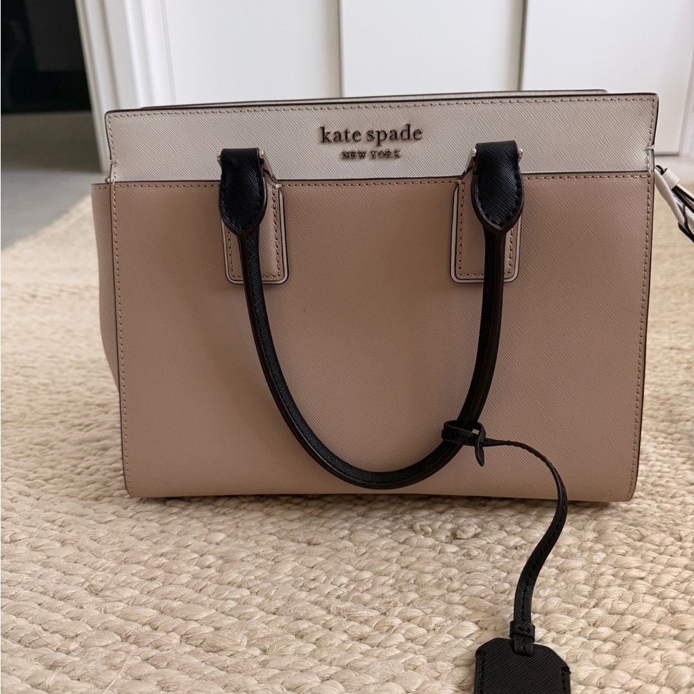 Kate Spade Tan and Black Satchel